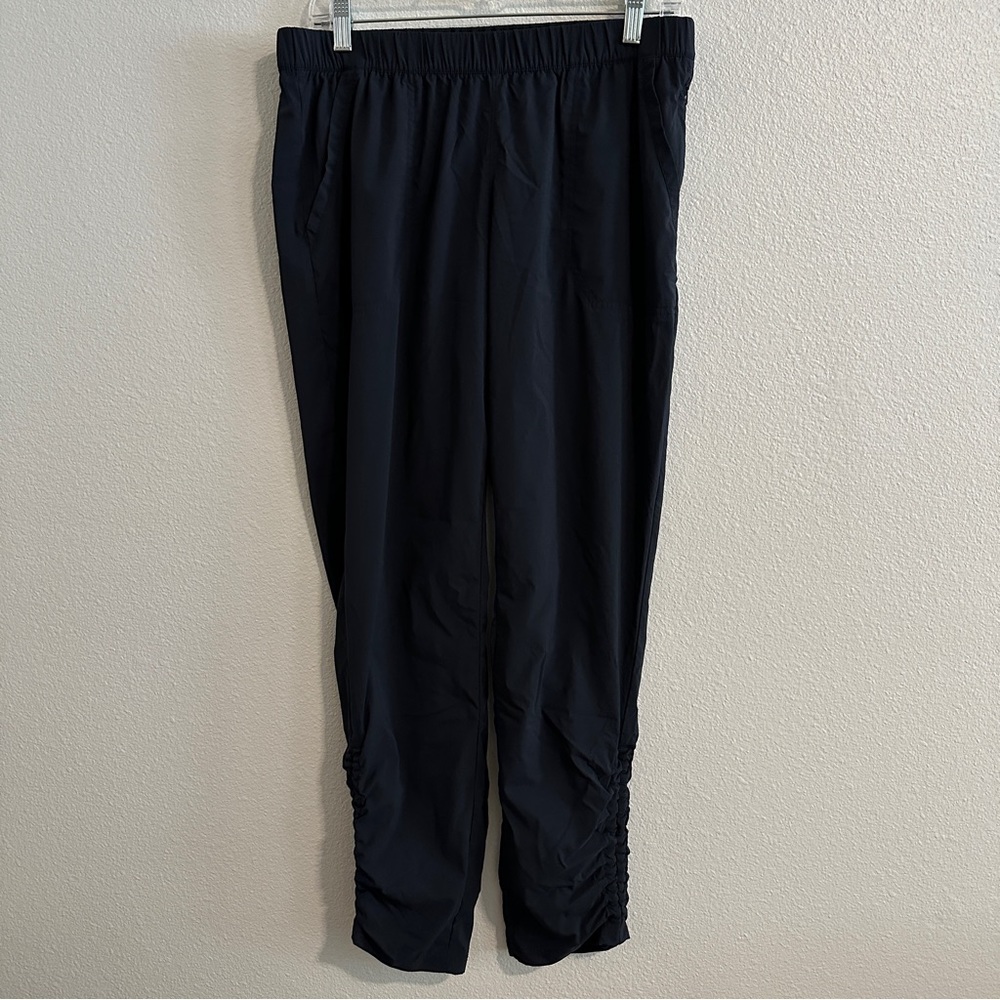 PRANA Womens Ruched Ankle Lined Tapered Large Gorpcore Pants